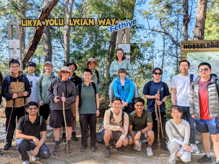 Members of the Rao Group at the start of the Lycian Way, Türkiye, 2026